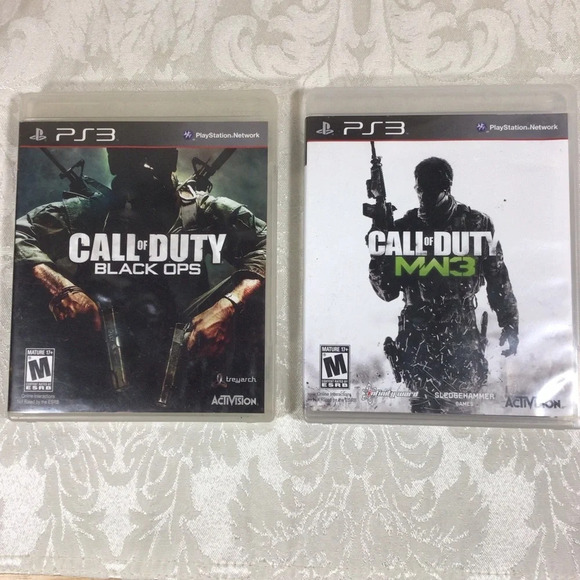 PS3 Call of Duty Black Ops and Call of Duty MW3 Video Games - Rated M - Picture 1 of 10